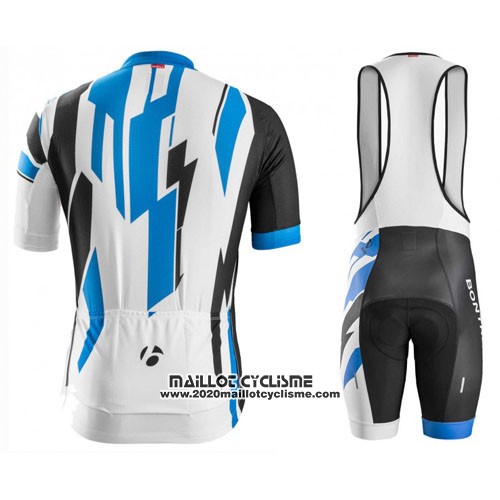 2016 Maillot Ciclismo Trek Bontrager Bleu et Blanc Manches Courtes et Cuissard